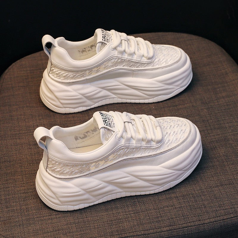 ae572-Women's mesh breathable white shoes