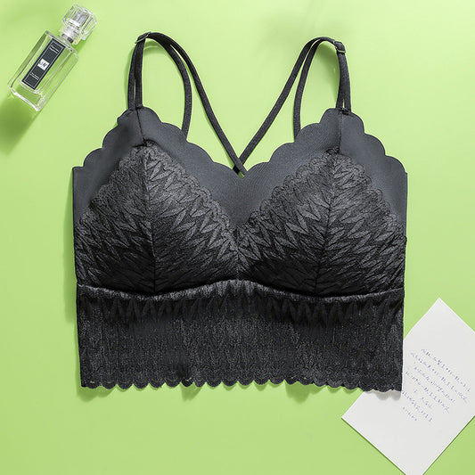 zp216-Women's Lace Camisole Fixed Cup Bra اشتري 1 و إحصول على 2 مجانا