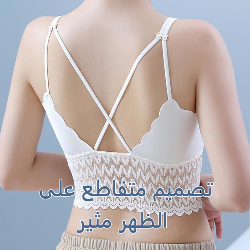 zp216-Women's Lace Camisole Fixed Cup Bra اشتري 1 و إحصول على 2 مجانا