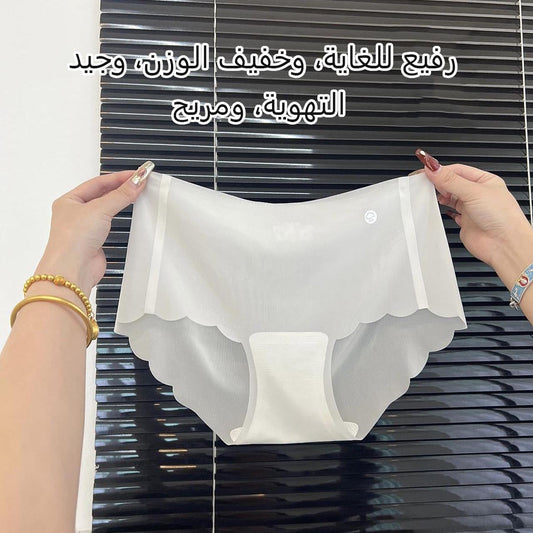 ultra-thin ice silk underwear for women