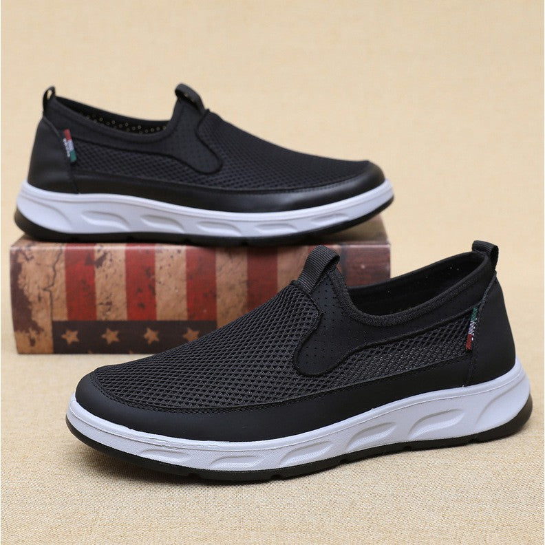 ae588-Men's breathable mesh casual shoes