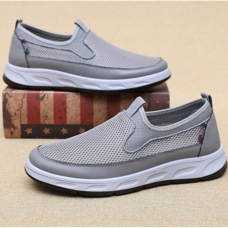 ae588-Men's breathable mesh casual shoes