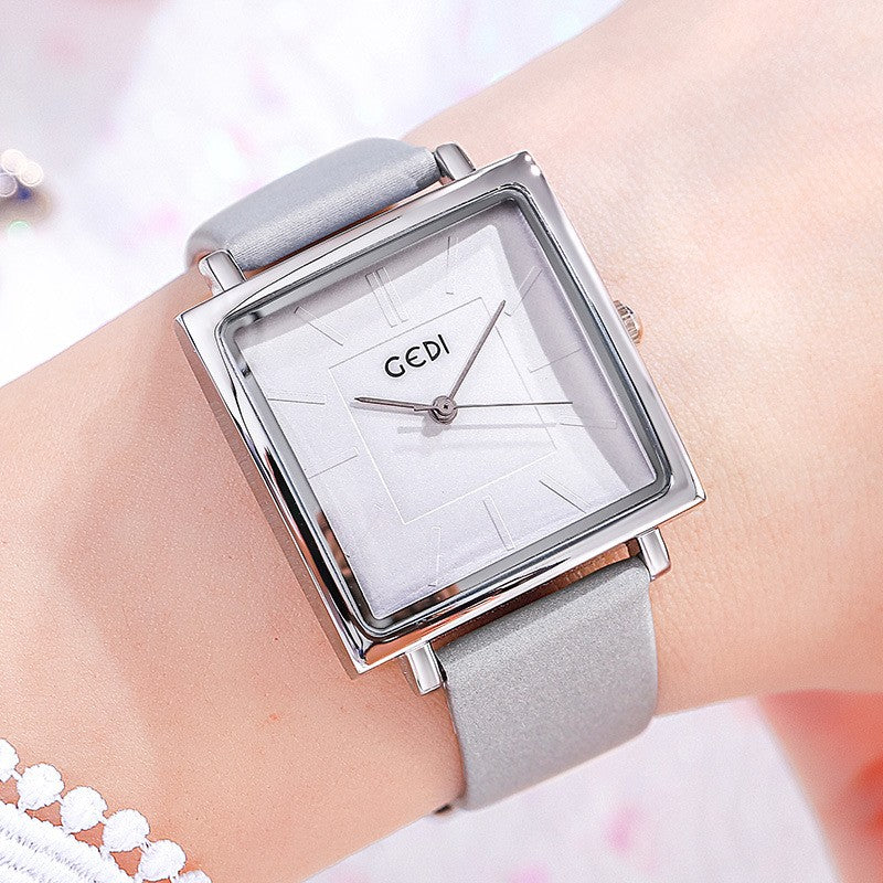 ae593-Women's Square Simple Korean Style Watch