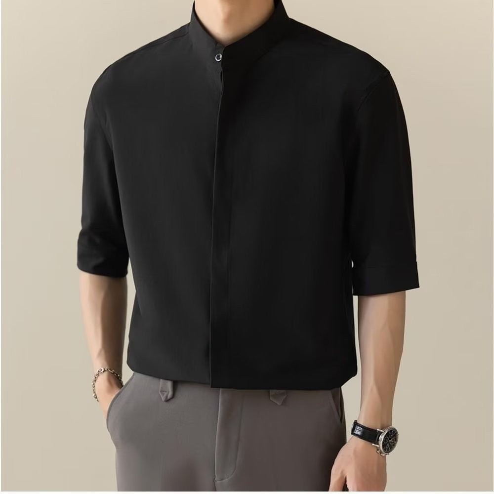 ae631-Slim Fit Men's Short Sleeve Shirt