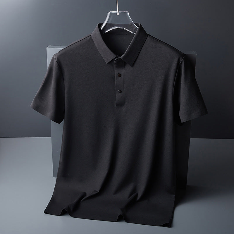 ae640-Men's summer ice silk casual T-shirt