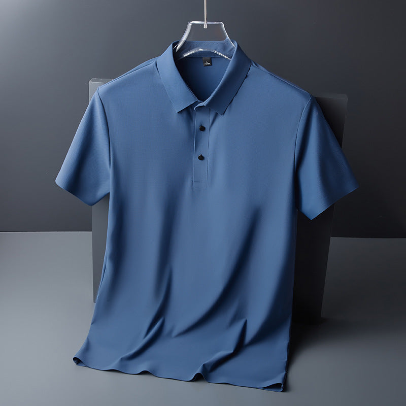 ae640-Men's summer ice silk casual T-shirt