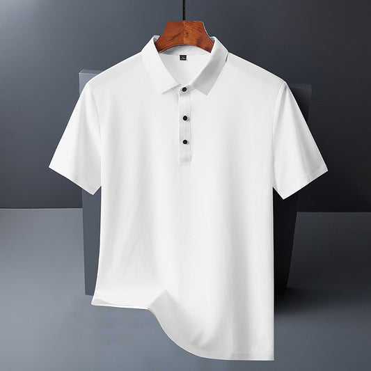 ae640-Men's summer ice silk casual T-shirt