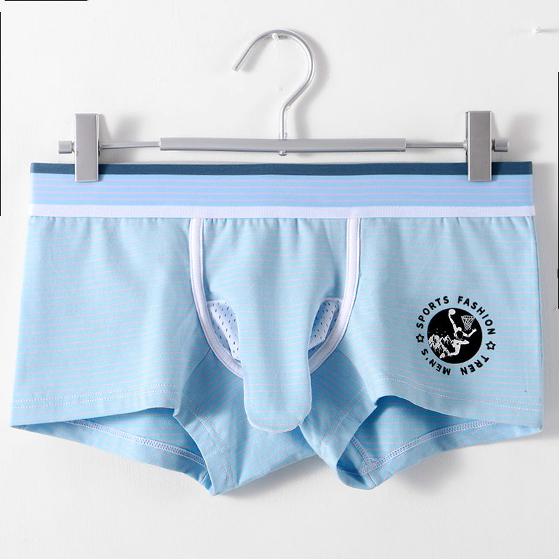 2025 Breathable Fashion Striped Men's Boxer Briefs