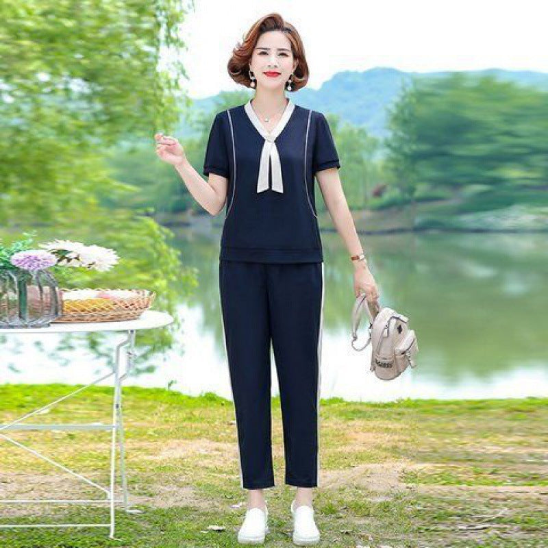 Ladies fashionable slimming casual suit