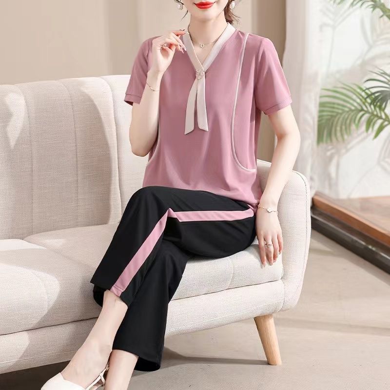 Ladies fashionable slimming casual suit