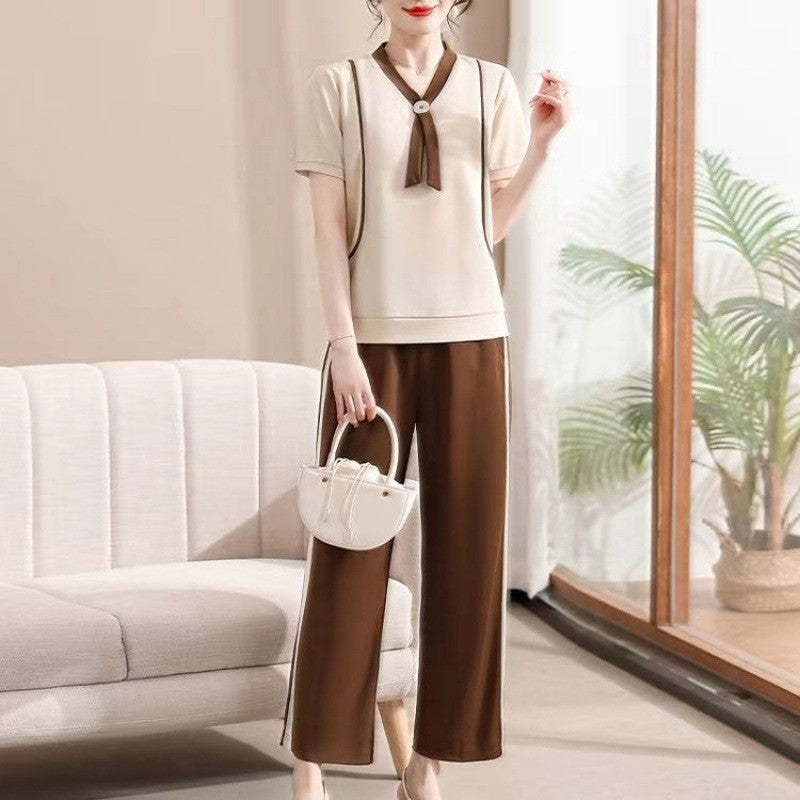 Ladies fashionable slimming casual suit