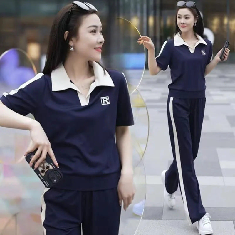 mvp15-Women's summer slim casual sports suit