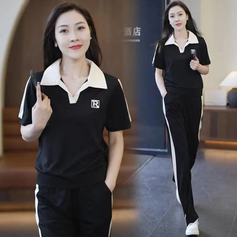 mvp15-Women's summer slim casual sports suit