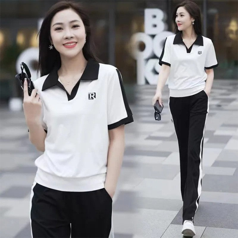 mvp15-Women's summer slim casual sports suit