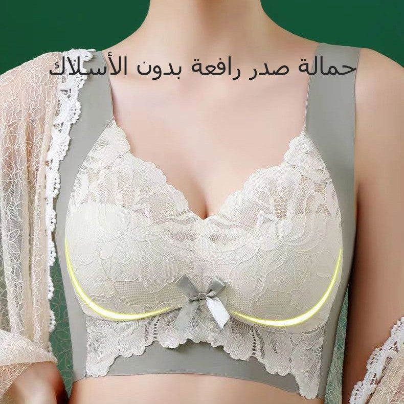 Women's push-up bra without underwire and anti-sagging