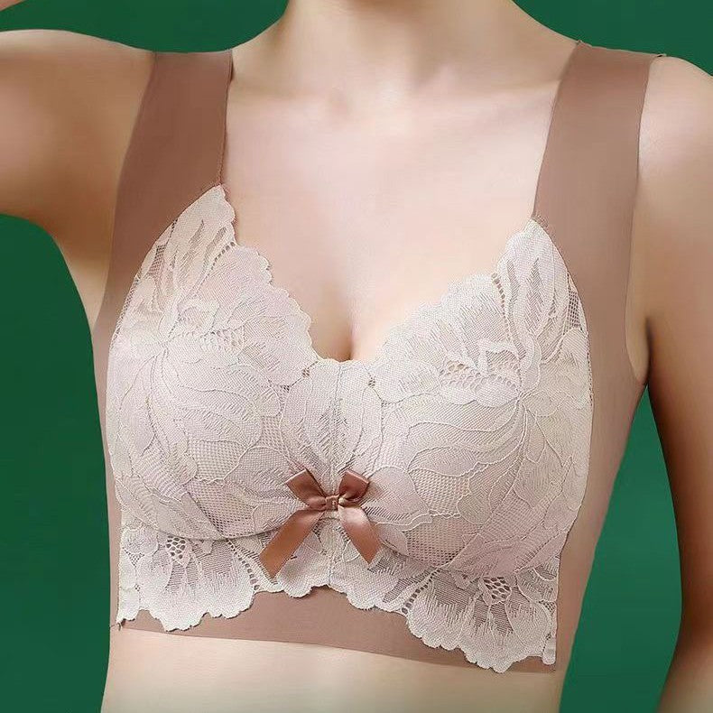 Women's push-up bra without underwire and anti-sagging