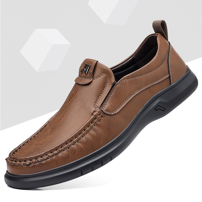 get2-Men's casual leather shoes