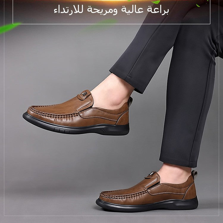 get2-Men's casual leather shoes