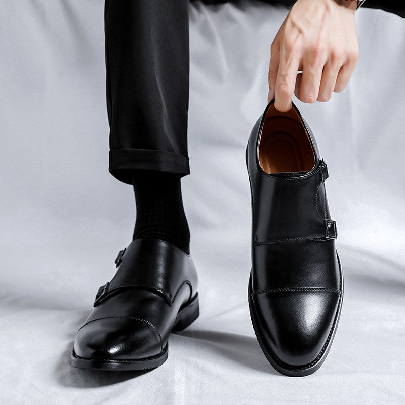 get3-Men's business formal pointed leather shoes