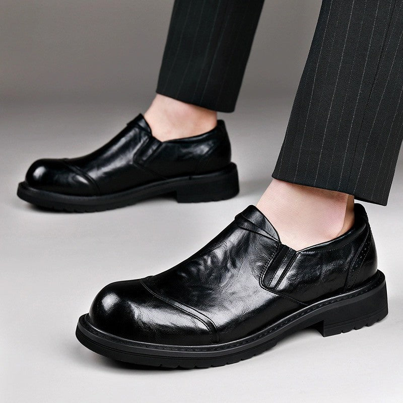 Men's British style all-match casual leather shoes