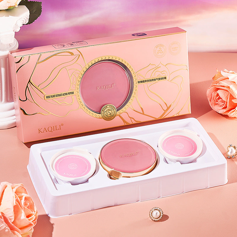 Rose Plant Extract Peptide Long-Lasting Air Cushion BB Cream Set  اشتري 1 و إحصول على 1 مجانا