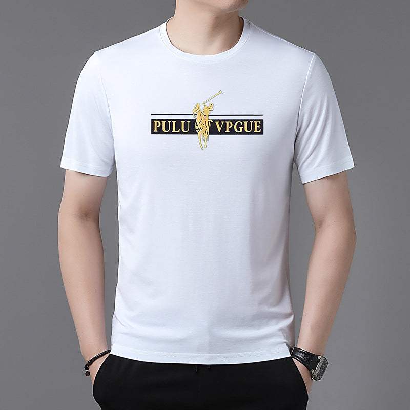 Summer men's fashion casual breathable T-shirt