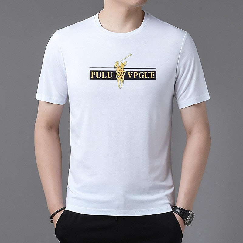 Summer men's fashion casual breathable T-shirt