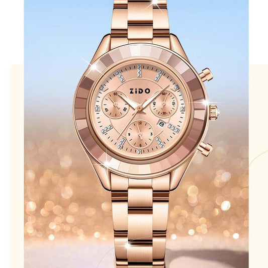 Ladies' fashionable and versatile light luxury quartz watch