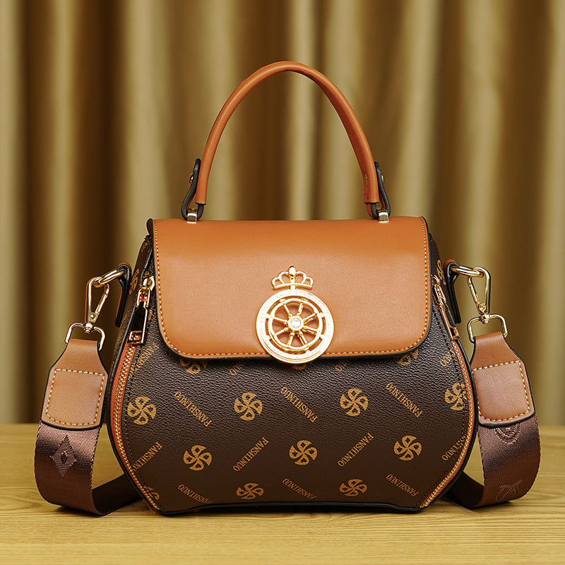 Women's trendy high-end classic handbag