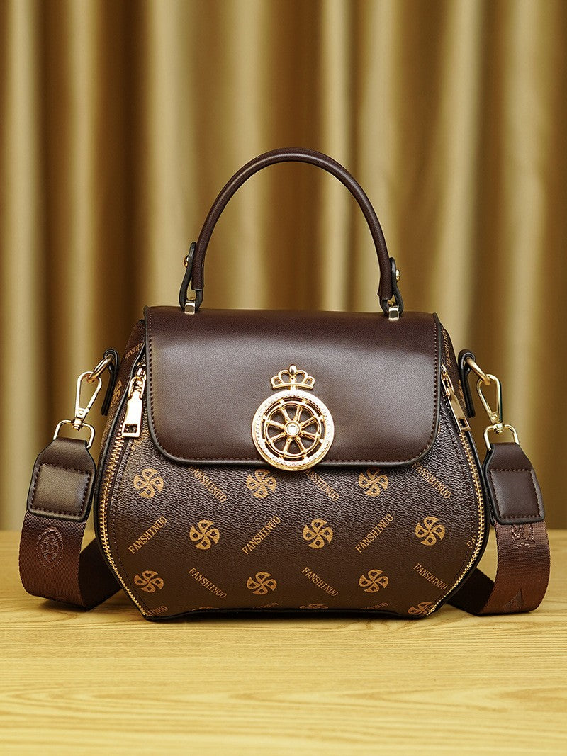 Women's trendy high-end classic handbag