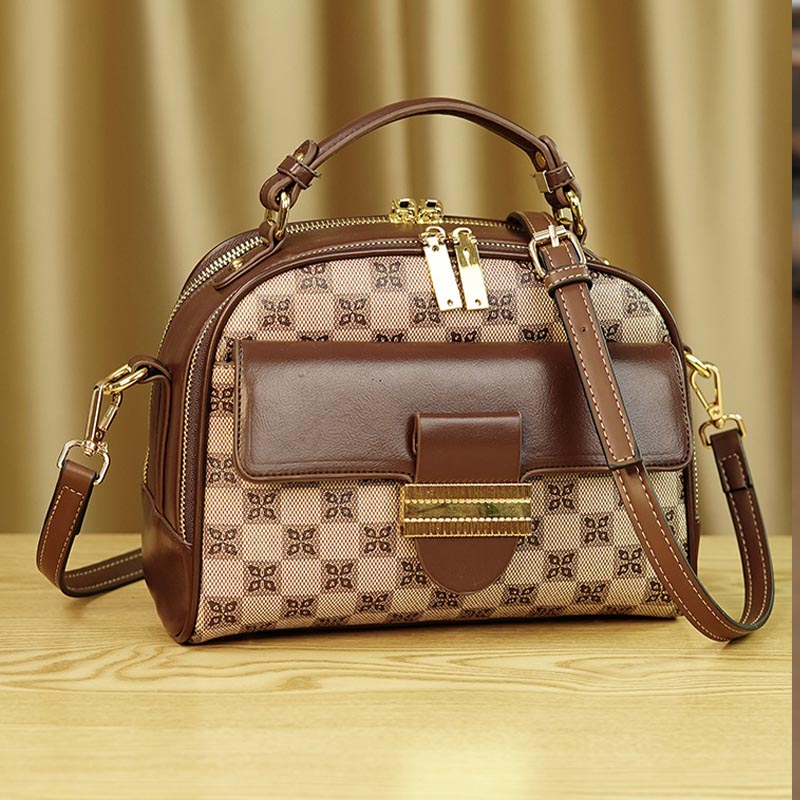 High-end printed handbag for women