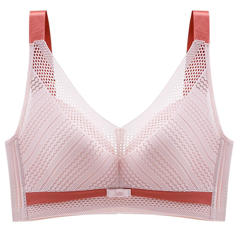 zp457-Women's ultra-thin mesh breathable full cup bra