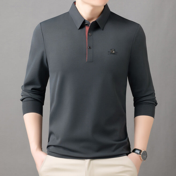 Men's spring and autumn casual all-match long-sleeved T-shirt