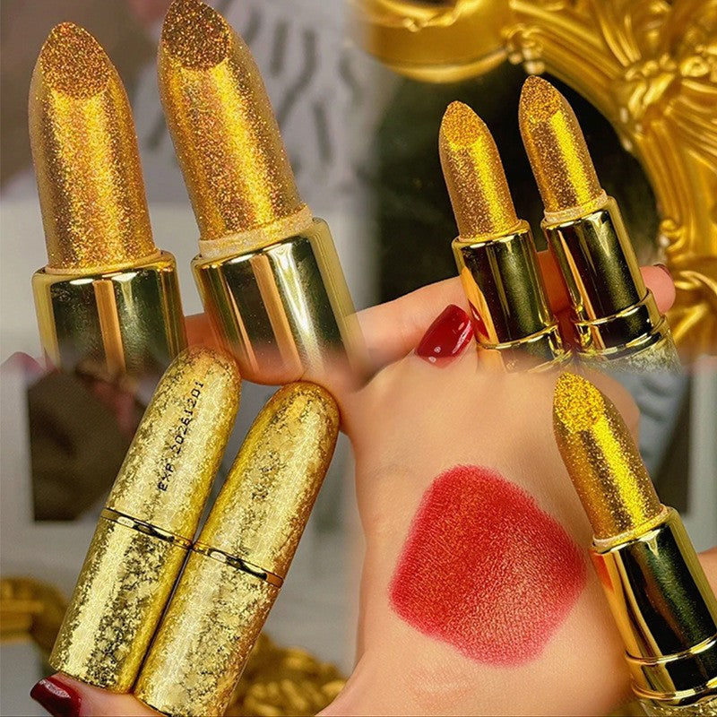 ht251-Gold Foil Moisturizing Matte Lipstick اشتري 1 و إحصول على 3 مجانا