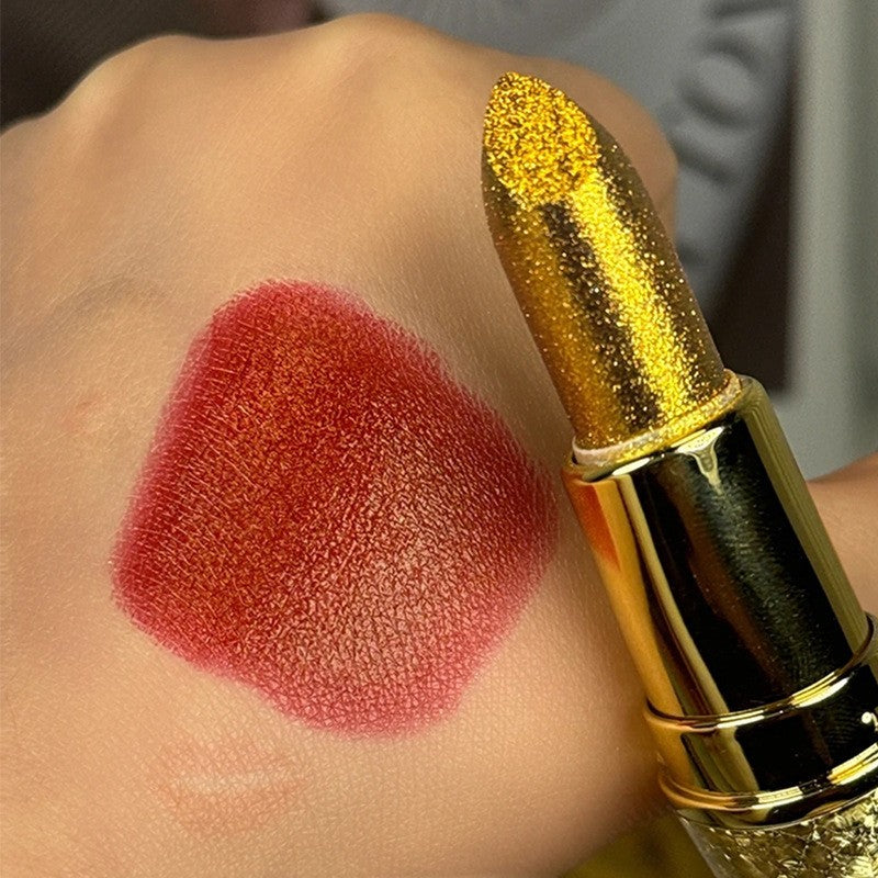 ht251-Gold Foil Moisturizing Matte Lipstick اشتري 1 و إحصول على 3 مجانا