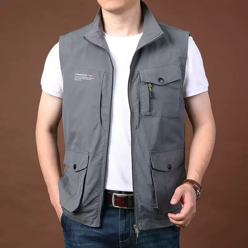 rob284-Casual tooling young men's outdoor vest