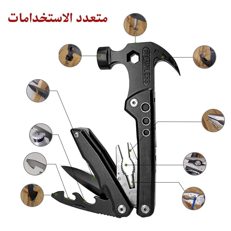 Multifunctional outdoor camping claw hammer