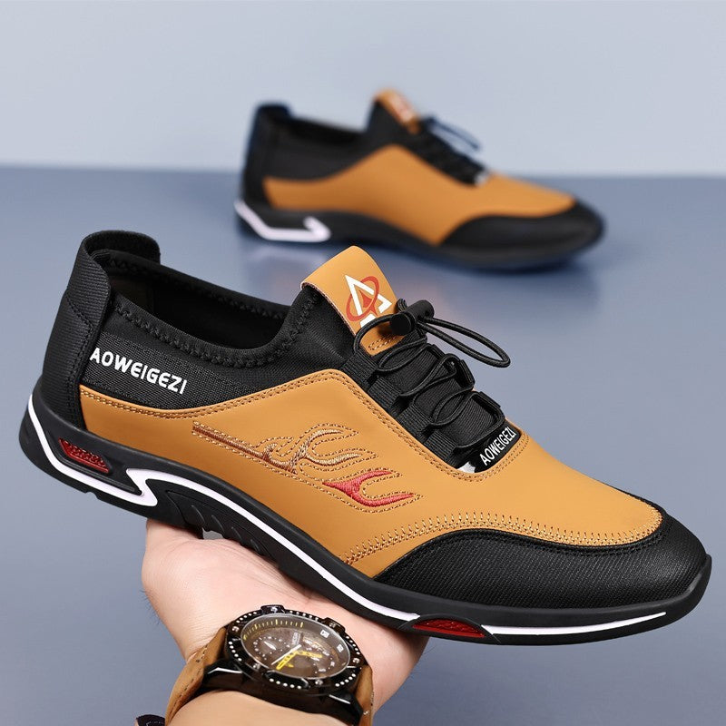 Spring fashion casual sports leather shoes