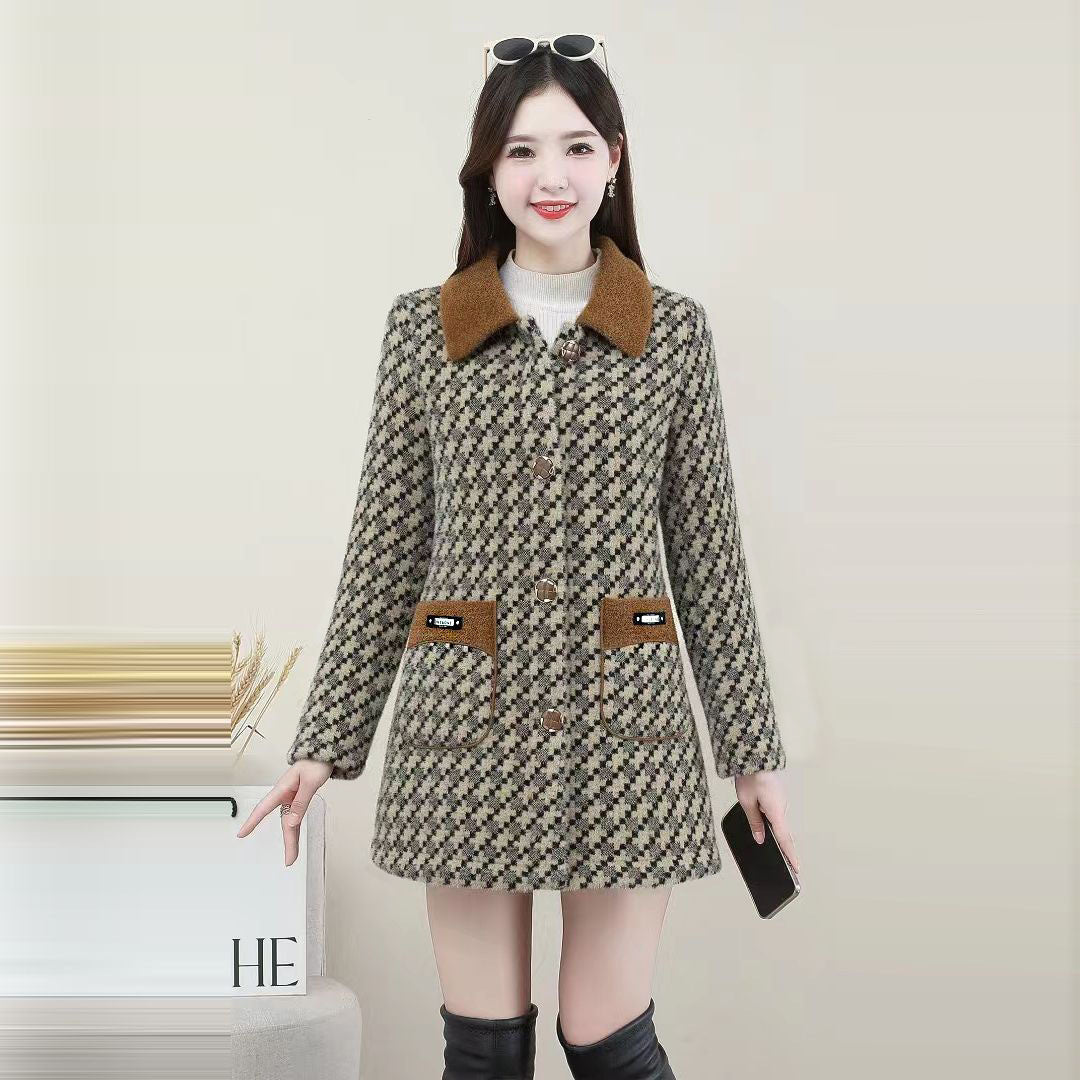 Women's autumn and winter mid-length fashionable coat