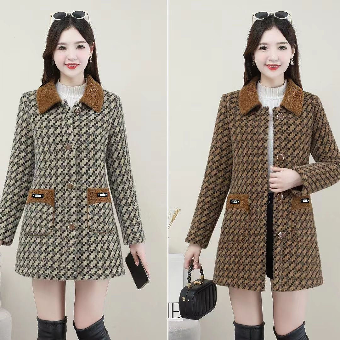 Women's autumn and winter mid-length fashionable coat