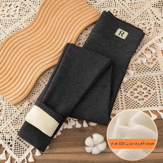 zp481-Thickened fleece warm pants for autumn and winter اشتري 1 و إحصول على 1 مجانا