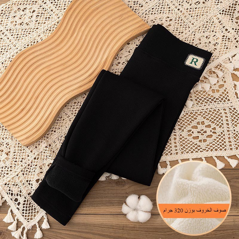 zp481-Thickened fleece warm pants for autumn and winter اشتري 1 و إحصول على 1 مجانا