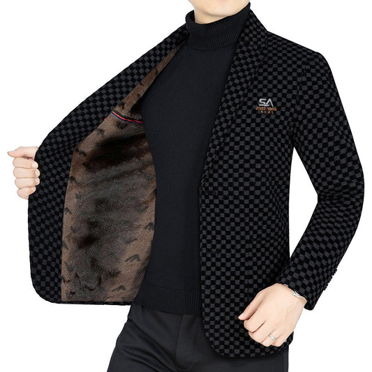 iq259-Men's padded suit jacket