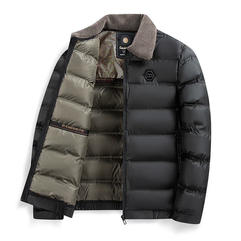 zd281-Men's padded thick warm jacket