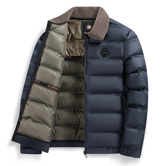 zd281-Men's padded thick warm jacket