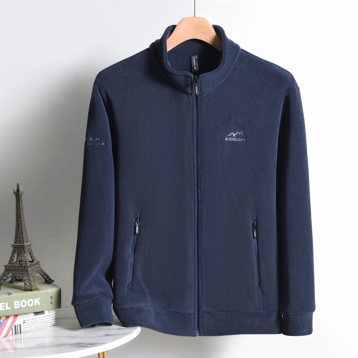 zd263-Spring and autumn men's double-faced fleece thick warm cardigan jacket