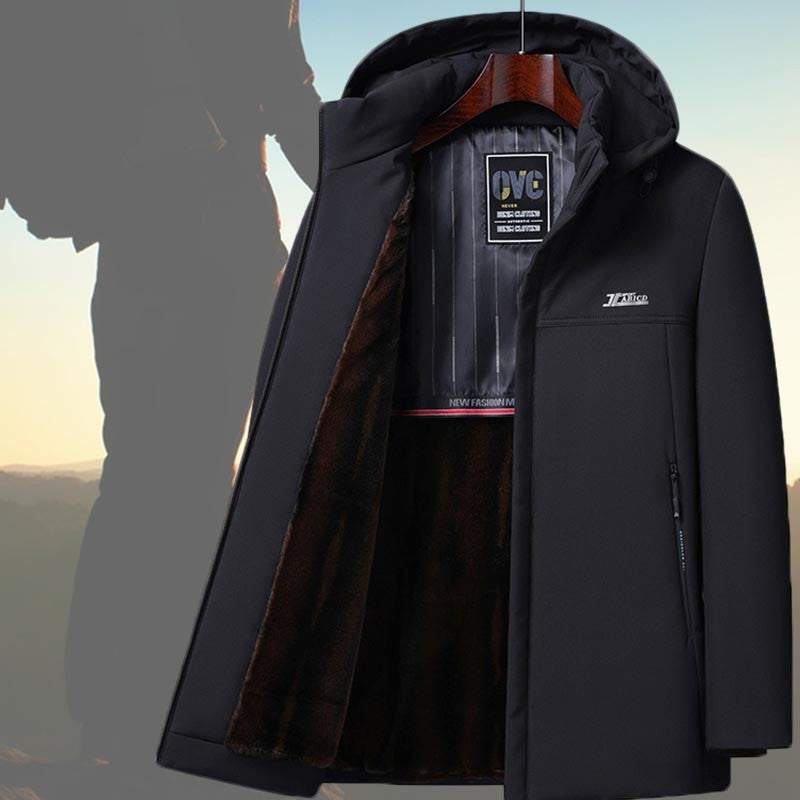 2025 Men's winter fleece thickened jacket