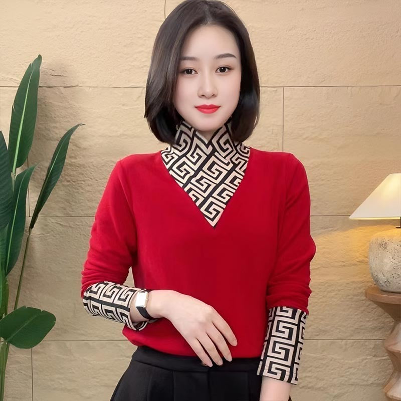 zp488-Winter double-sided velvet half turtleneck bottoming shirt for women