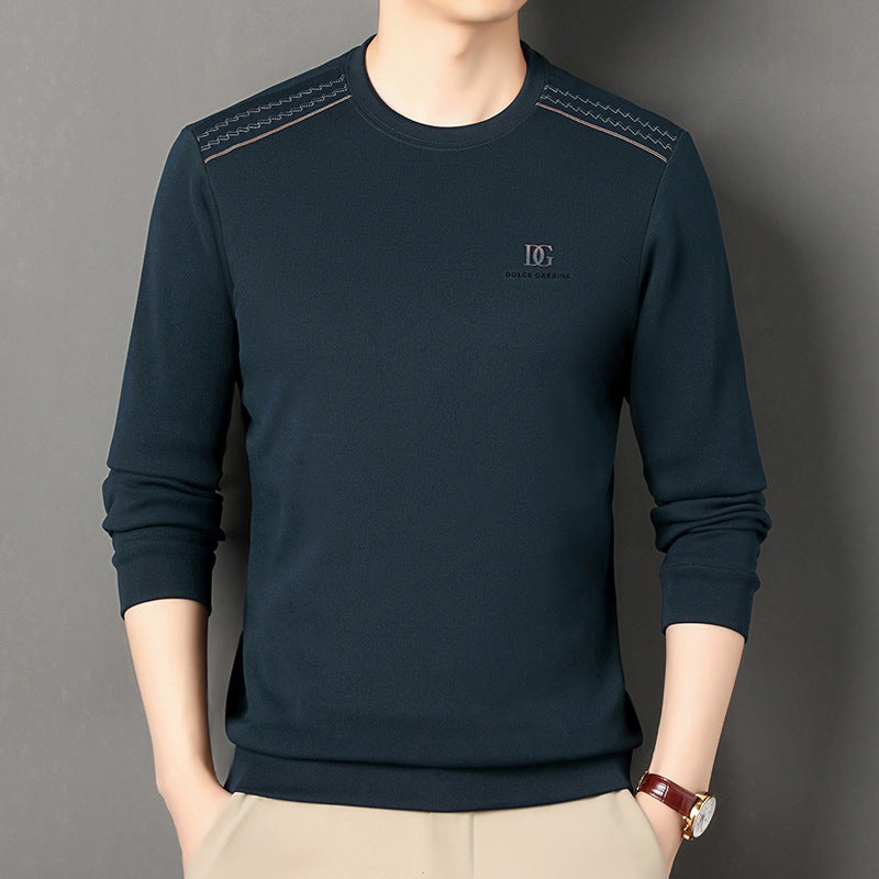 Men's new round neck casual long sleeve sweatshirt