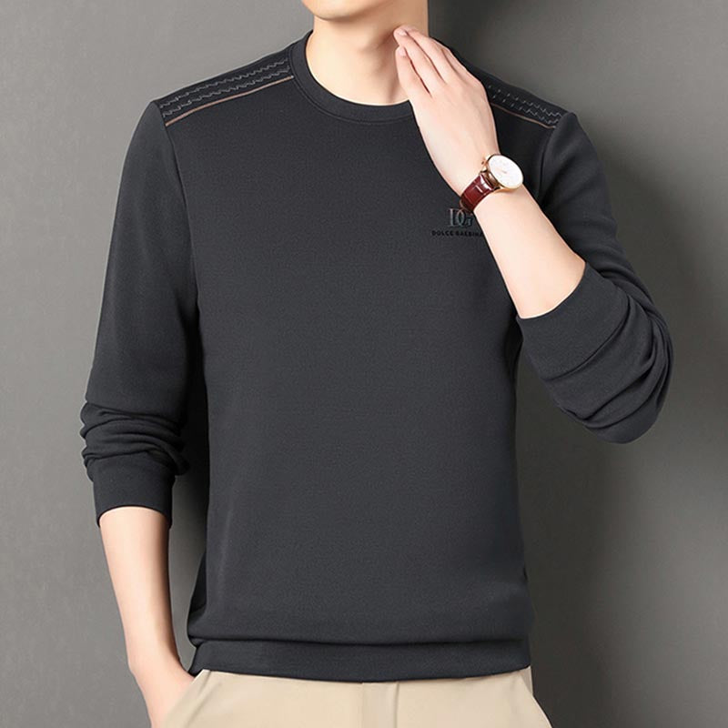 Men's new round neck casual long sleeve sweatshirt